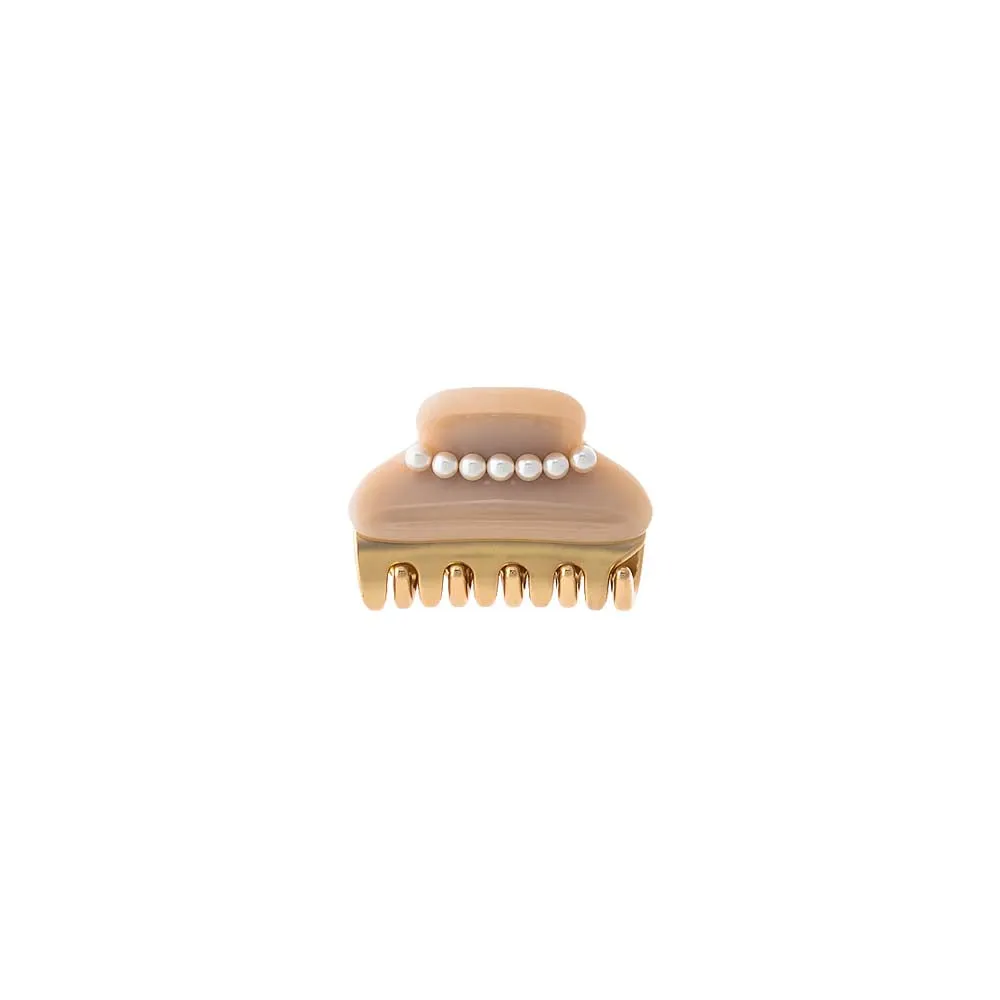 Mini Pearl Accented Two Tone Claw Clip sold by Adina Eden's product image thumbnail 3