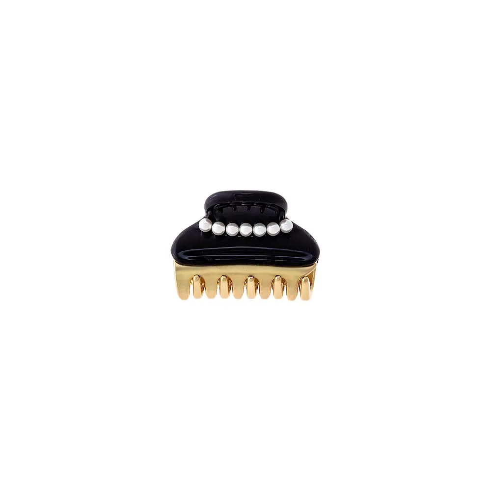 Mini Pearl Accented Two Tone Claw Clip sold by Adina Eden's