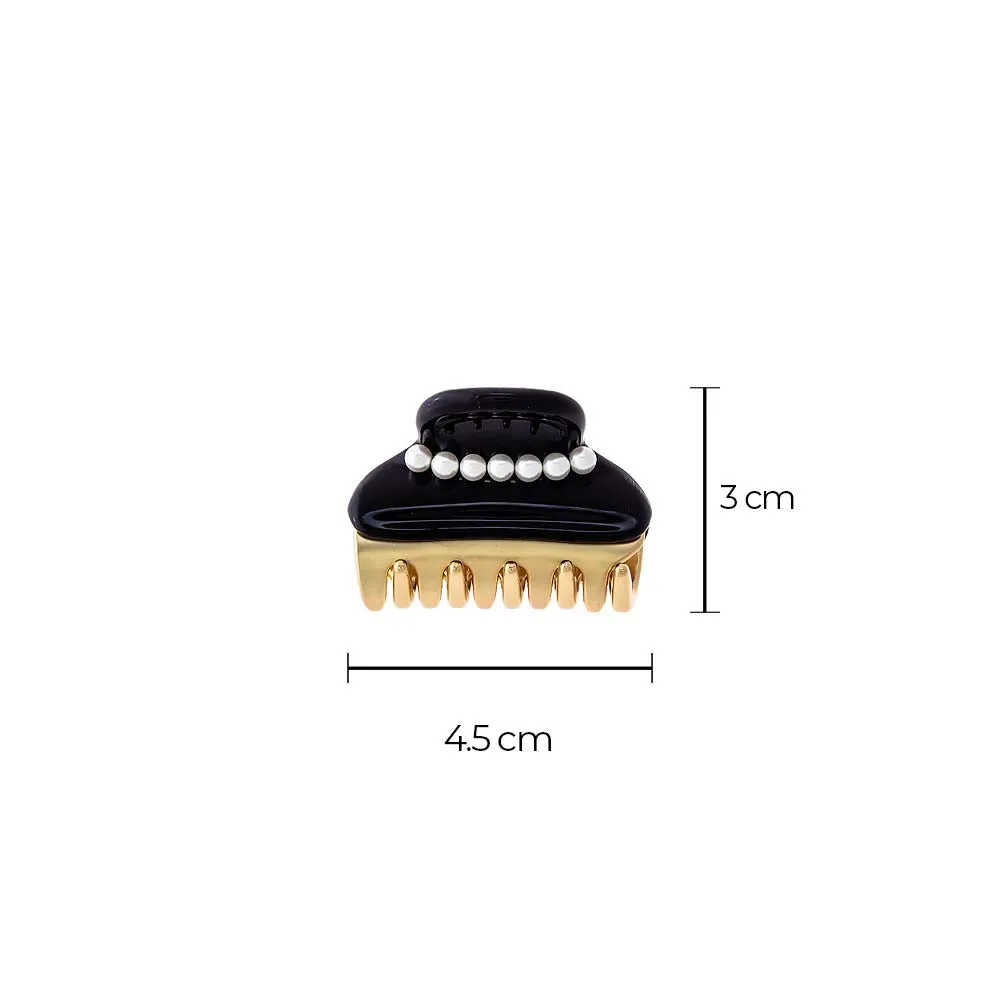 Mini Pearl Accented Two Tone Claw Clip sold by Adina Eden's product image thumbnail 2