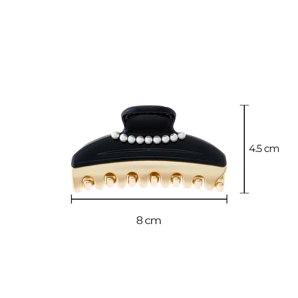 Pearl Accented Two Tone Claw Clip sold by Adina Eden's product image thumbnail 5