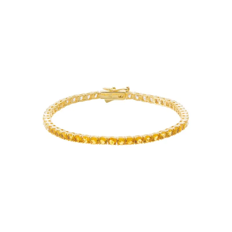 Yellow Ombre CZ Tennis Bracelet made by Adina Eden's