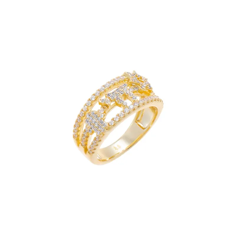 Jewish Motif Eternity Band Ring made by Adina Eden's