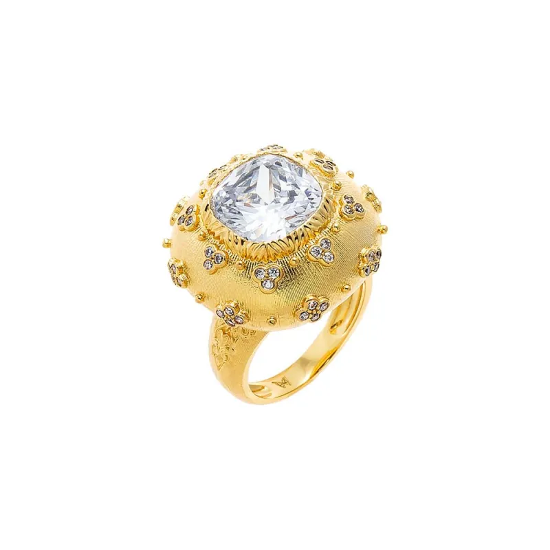 CZ Fancy Bling Ring made by Adina Eden's