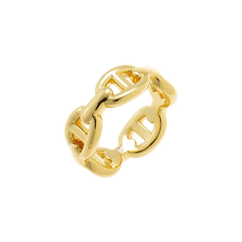 Bold Mariner Chain Link Ring made by Adina Eden's