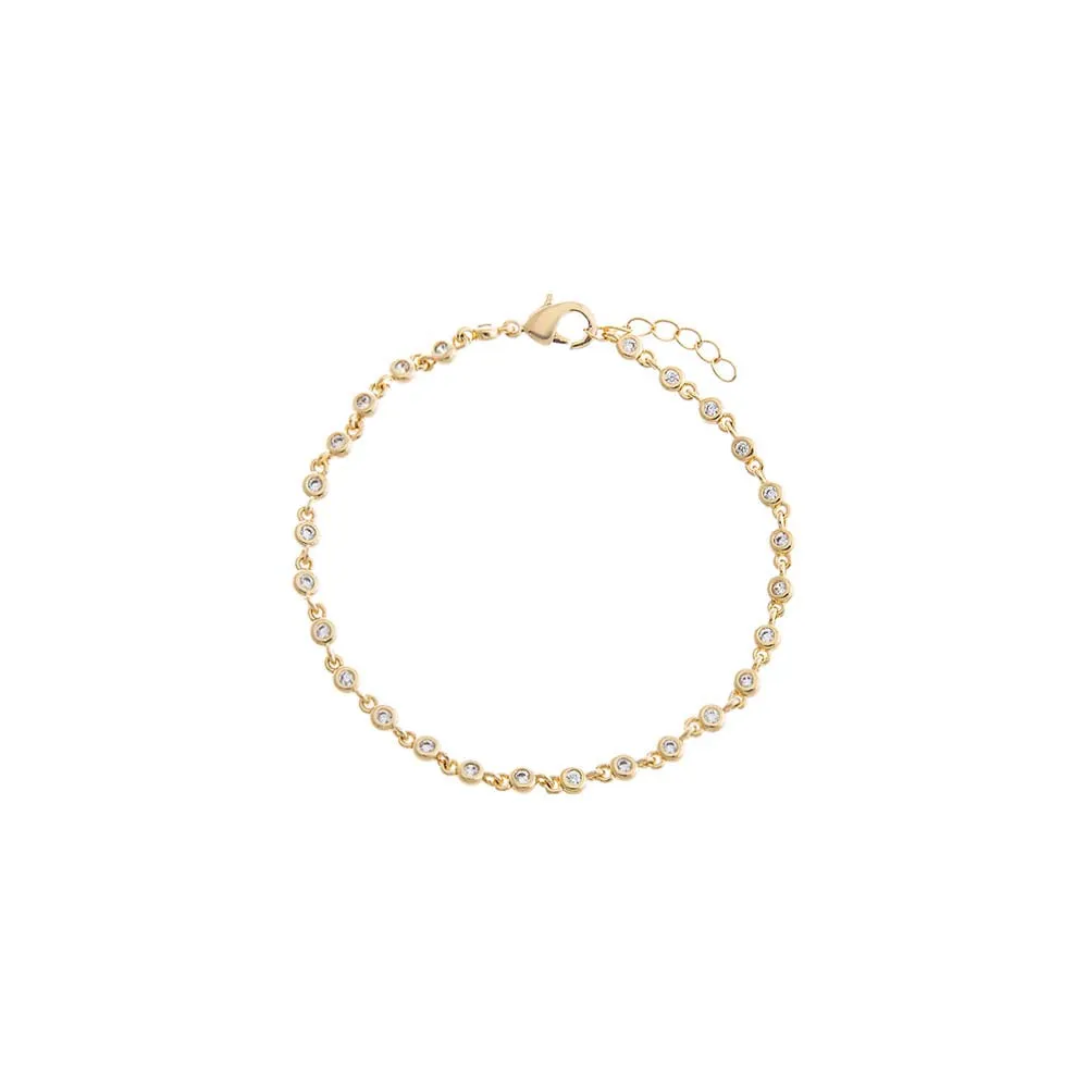 CZ Colored Bezel Set Tennis Bracelet sold by Adina Eden's product image thumbnail 3