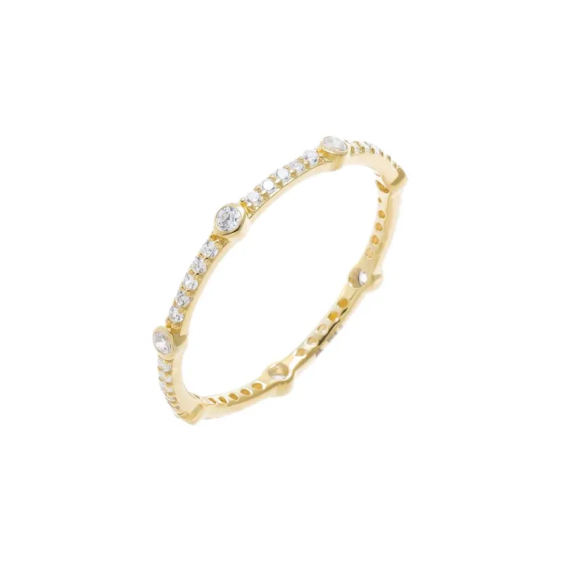 CZ Station Eternity Band made by Adina Eden's