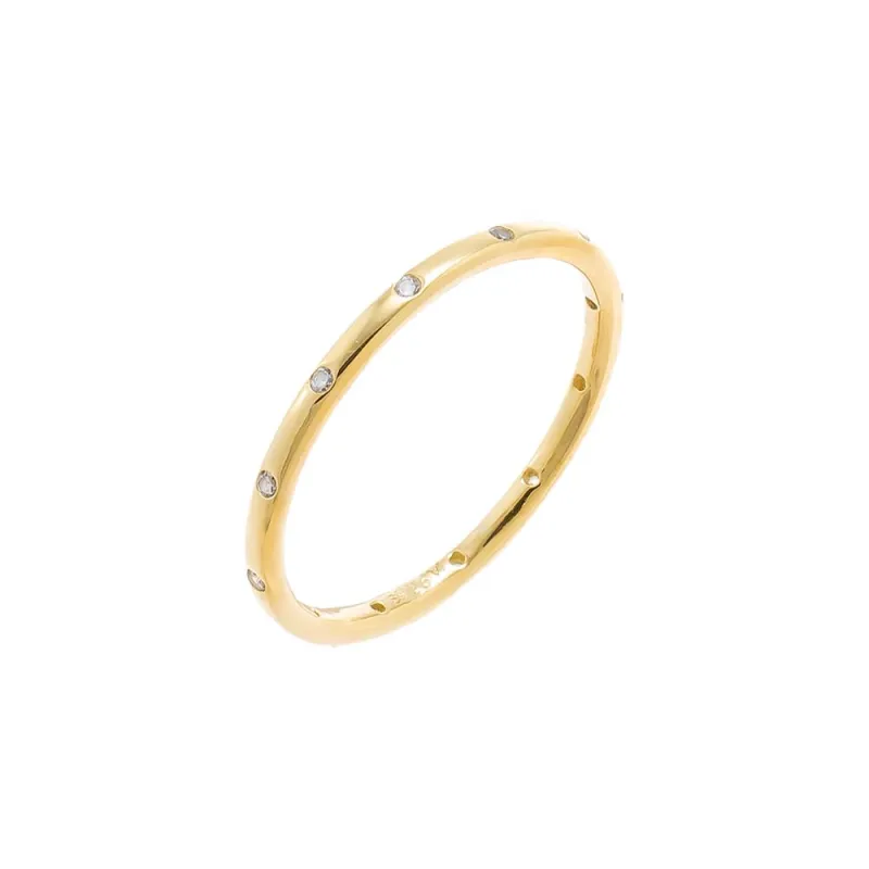 CZ Scattered Eternity Band made by Adina Eden's