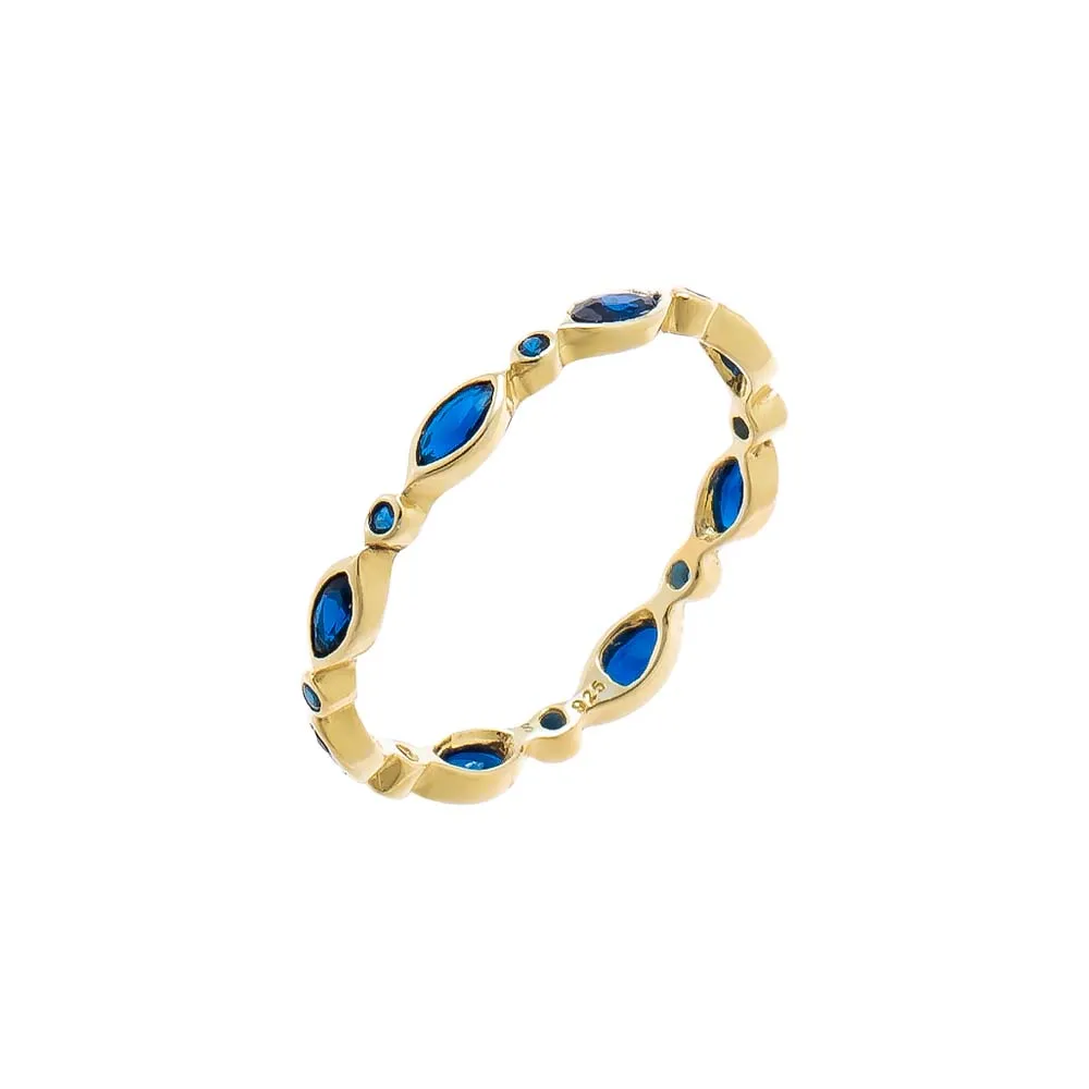 Colored CZ Marquise/Round Eternity Bang sold by Adina Eden's product image thumbnail 4