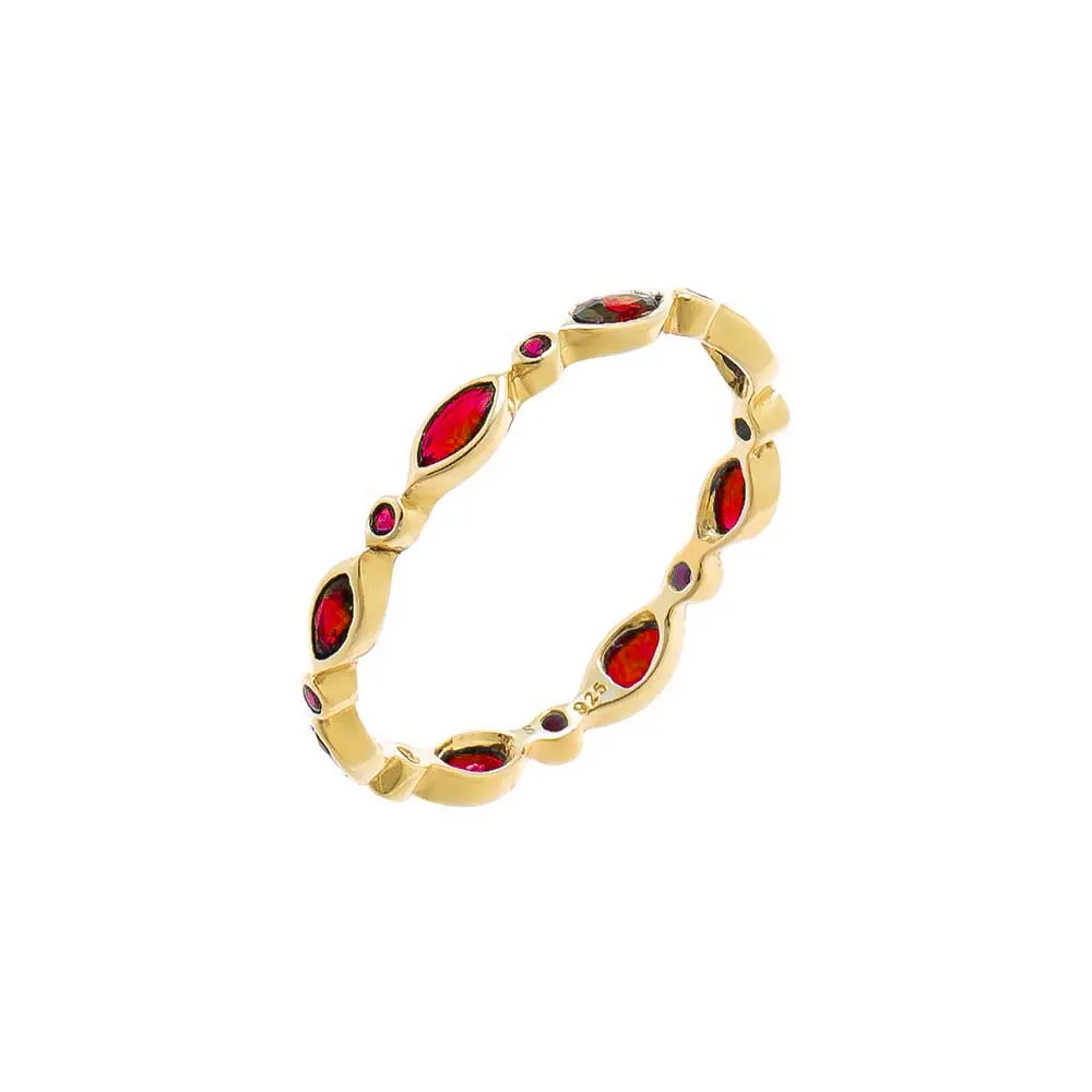 Colored CZ Marquise/Round Eternity Bang sold by Adina Eden's product image thumbnail 2