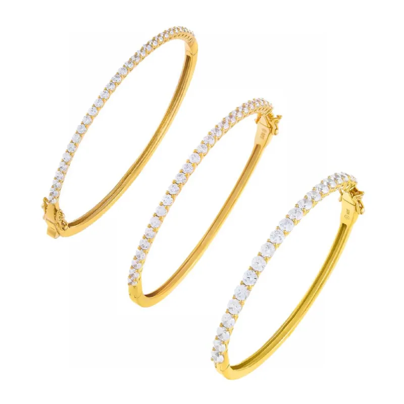 The Classic Tennis Bangle Combo Set sold by Adina Eden's