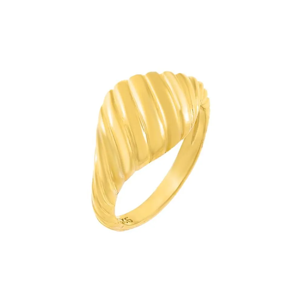 Chunky Ribbed Pinky Ring sold by Adina Eden's
