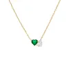 Heart X Pear CZ Necklace sold by Adina Eden's