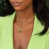 Heart X Pear CZ Necklace sold by Adina Eden's