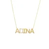 Pave Accented Nameplate Necklace sold by Adina Eden's