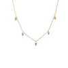 Diamond Pave Dangling Marquise Shaker Necklace 14K sold by Adina Eden's