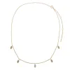 Diamond Pave Dangling Marquise Shaker Necklace 14K sold by Adina Eden's