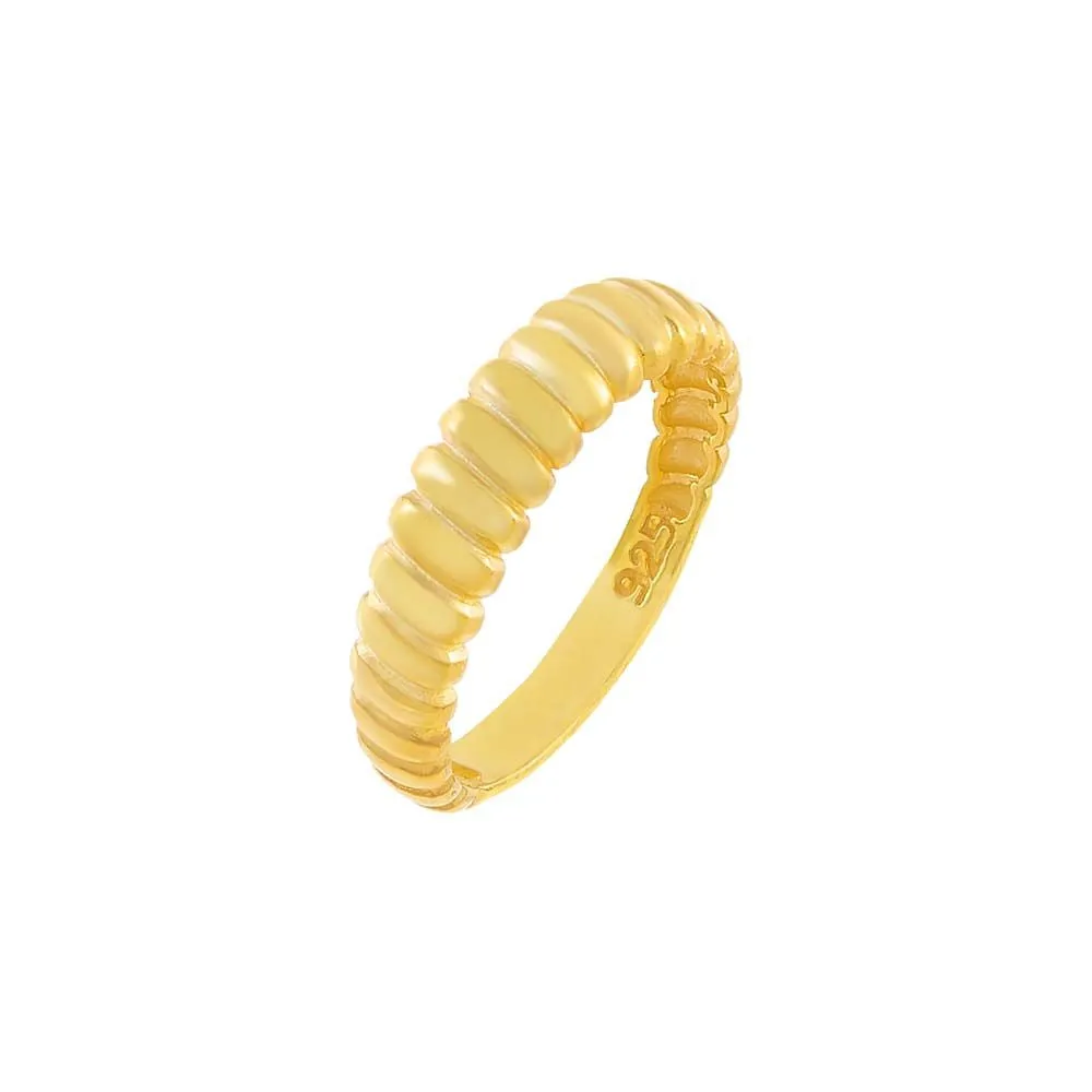 Thin Ribbed Pinky Ring sold by Adina Eden's