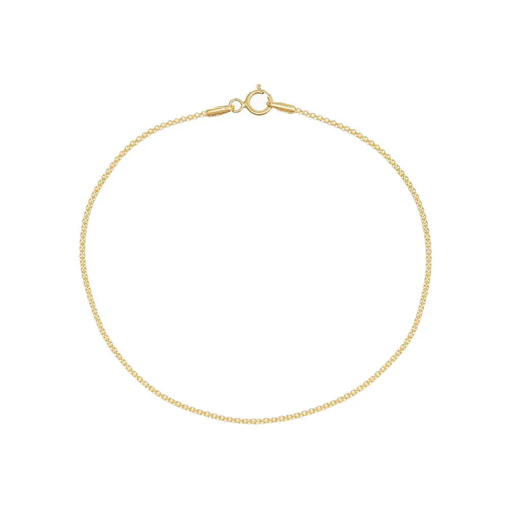 Double Cable Link Chain Bracelet 14K sold by Adina Eden's