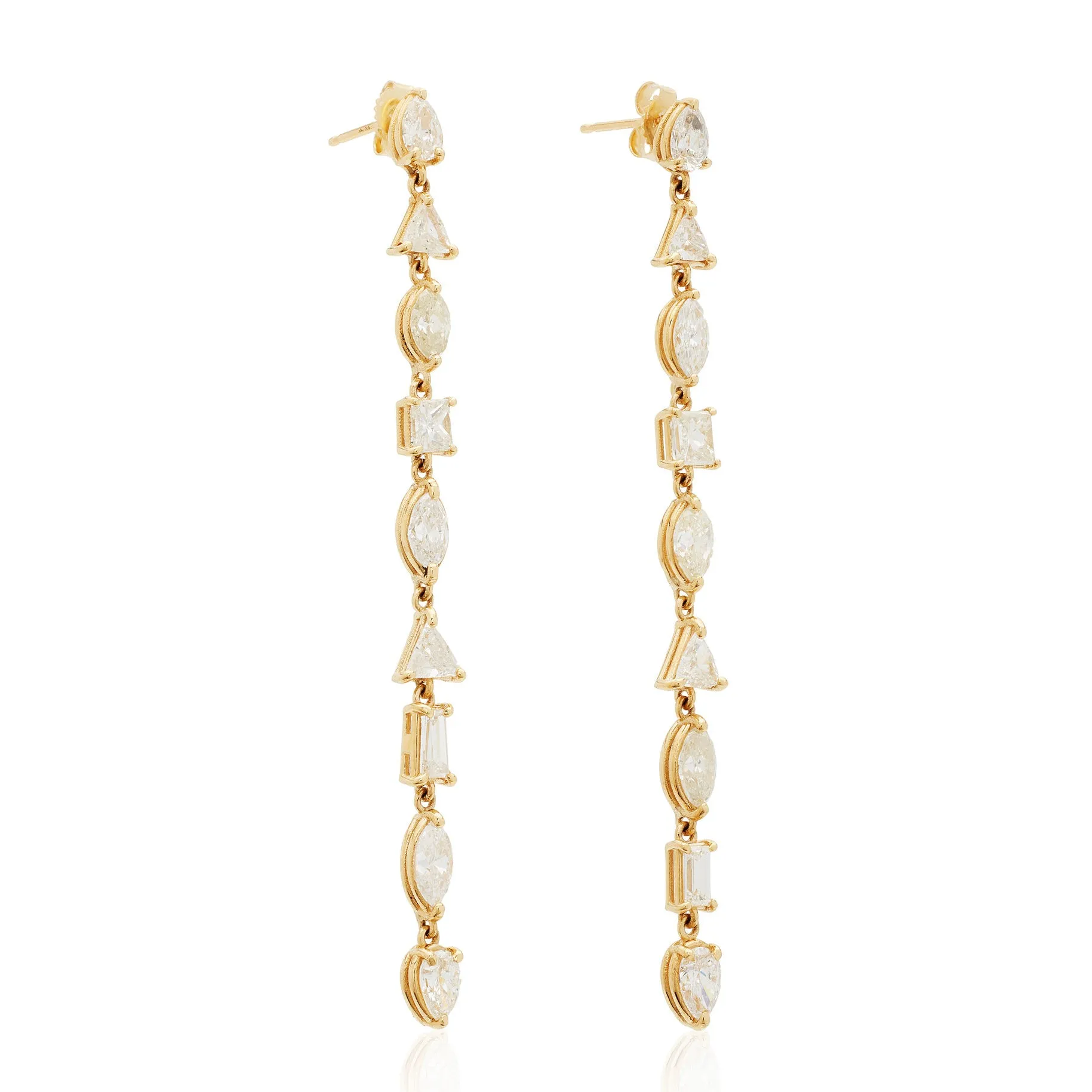 Multishape CZ Drop Stud Earring sold by Adina Eden's