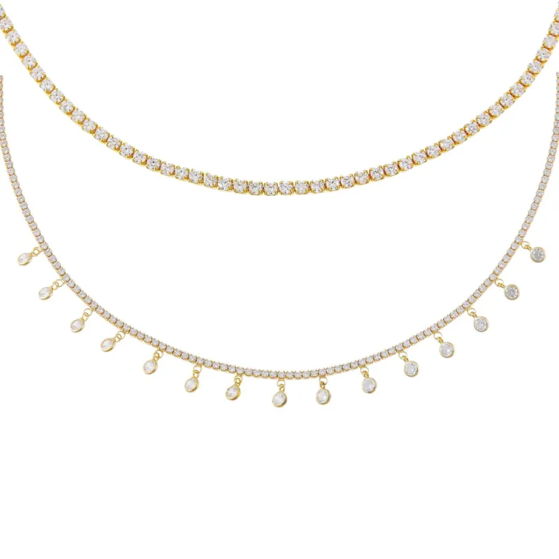 Tennis Lover Necklace Combo Set sold by Adina Eden's