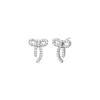 Petite Pave Bow Tie Stud Earring sold by Adina Eden's