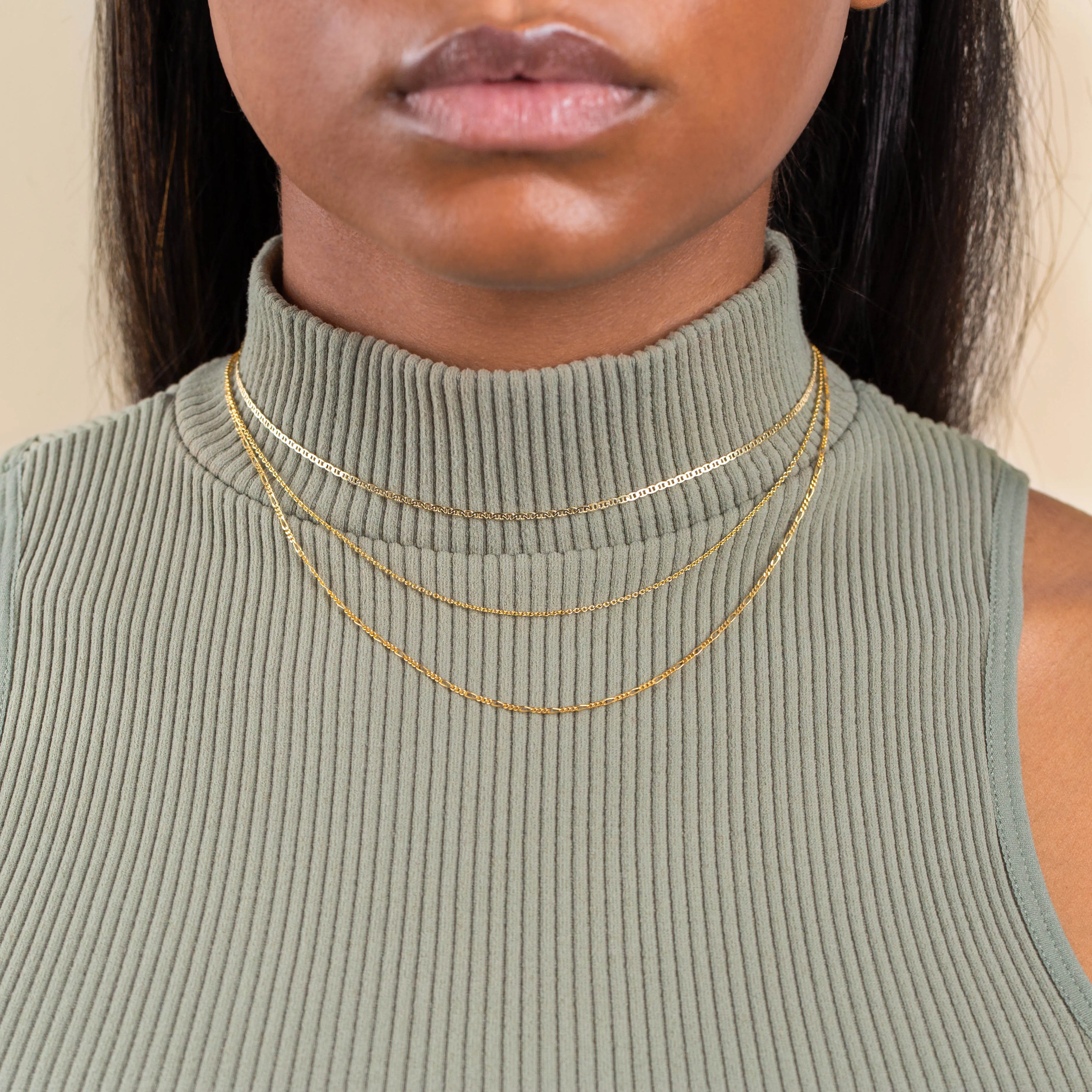 Vintage Chain Necklace Combo Set sold by Adina Eden's product image thumbnail 2