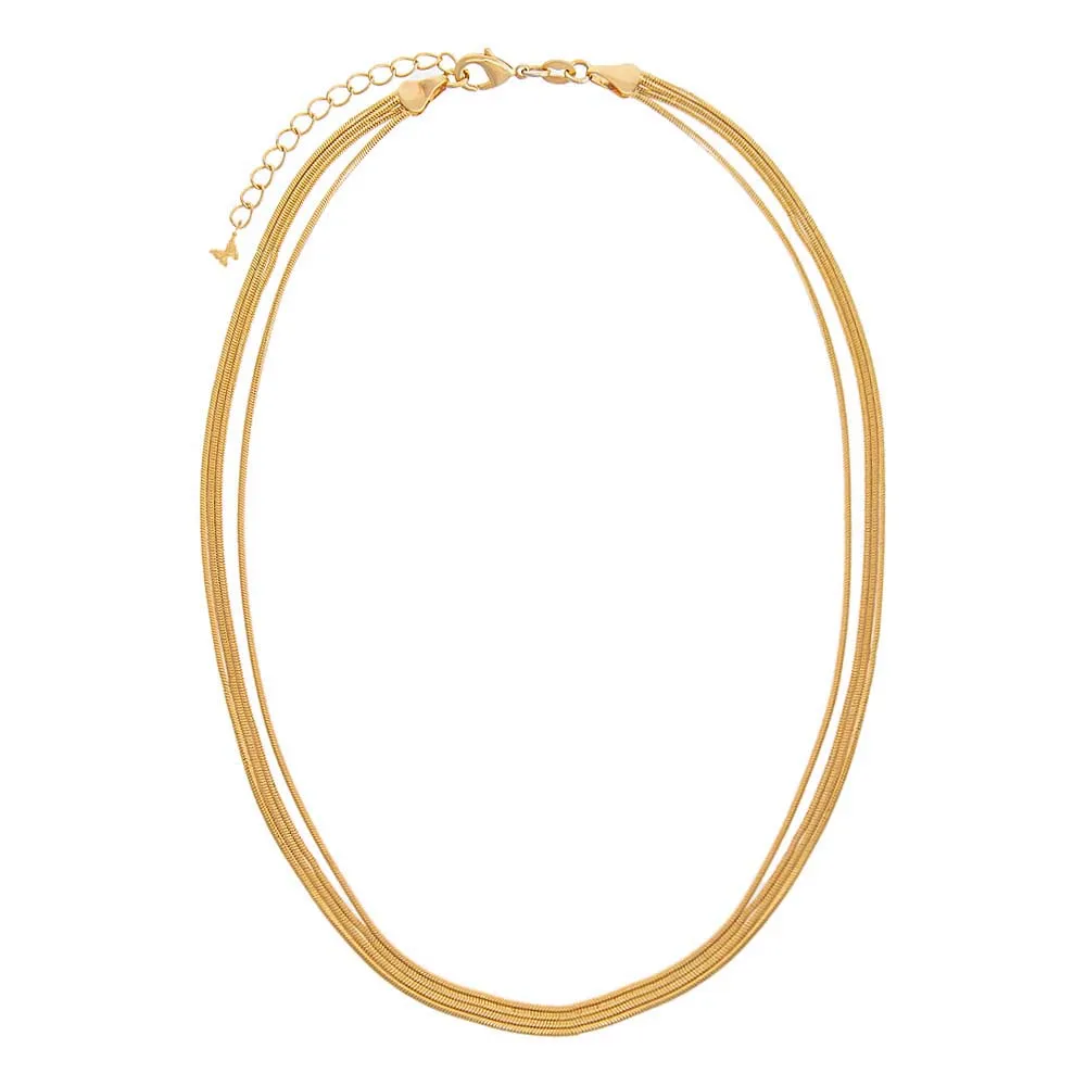 Multi Strand Snake Chain Necklace sold by Adina Eden's product image thumbnail 3