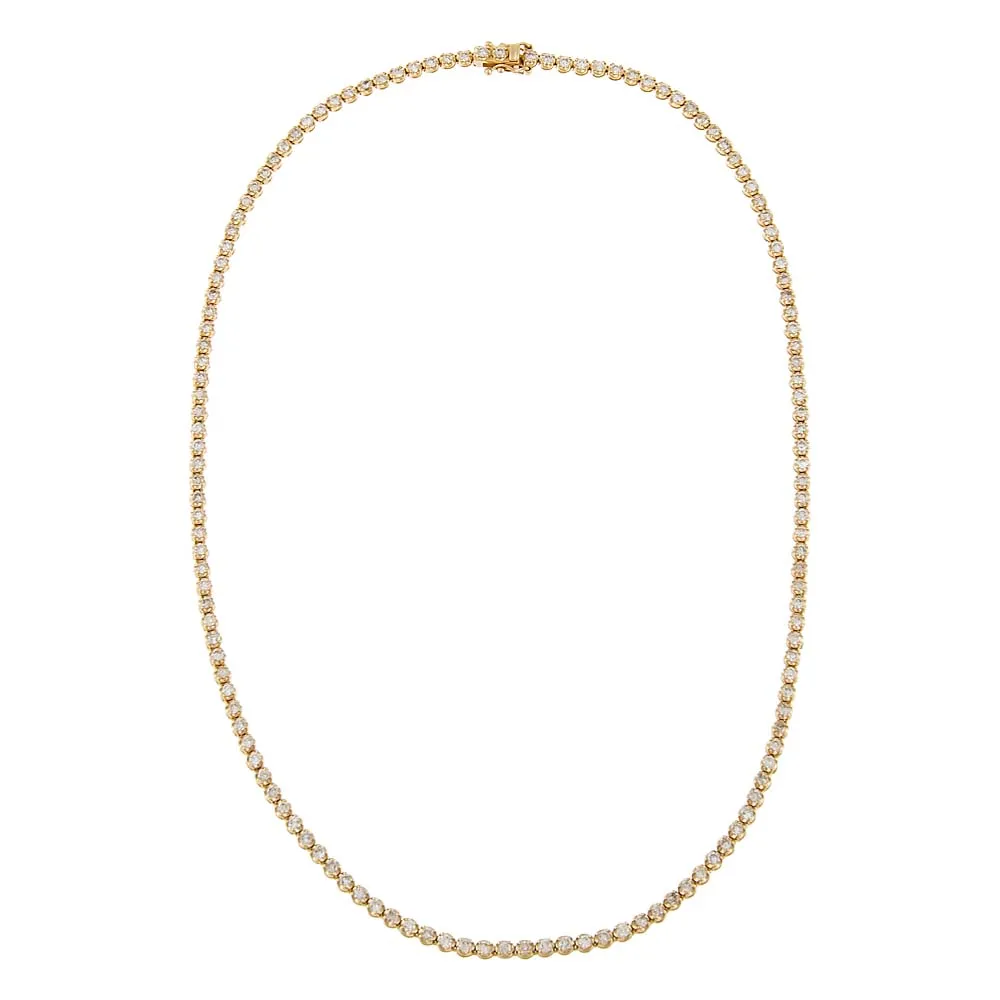 Cupcake Set Diamond Tennis Necklace 14K sold by Adina Eden's product image thumbnail 4