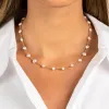 Multi Pearl Beaded Chain Necklace sold by Adina Eden's