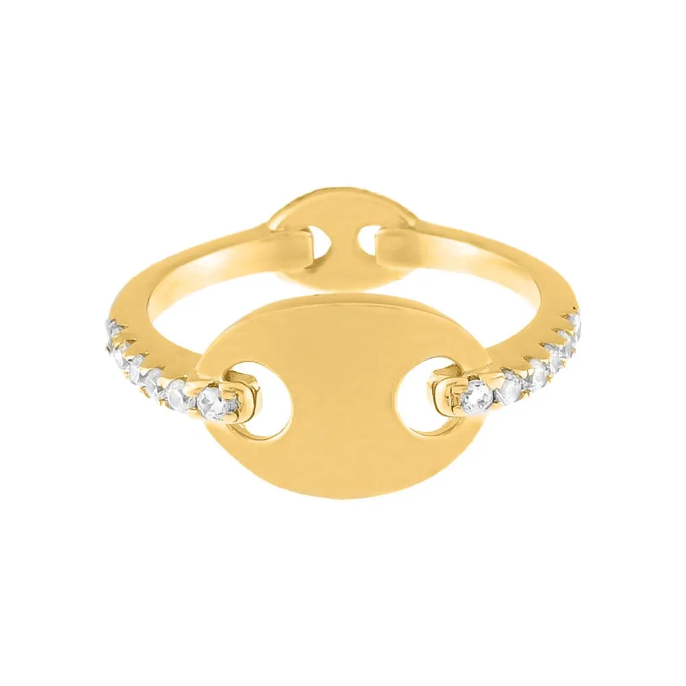 Large Mariner Pavé Band Ring sold by Adina Eden's product image thumbnail 3