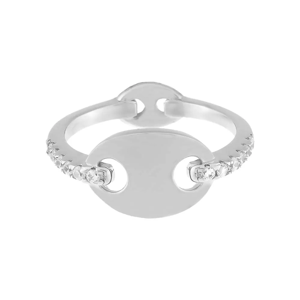 Large Mariner Pavé Band Ring sold by Adina Eden's product image thumbnail 5