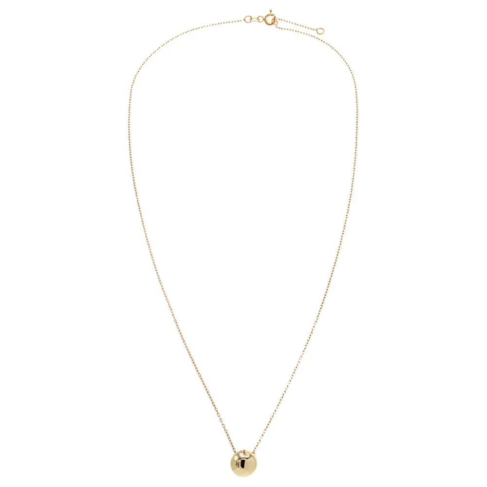 Circle Shape Pendant Necklace 14K sold by Adina Eden's product image thumbnail 3