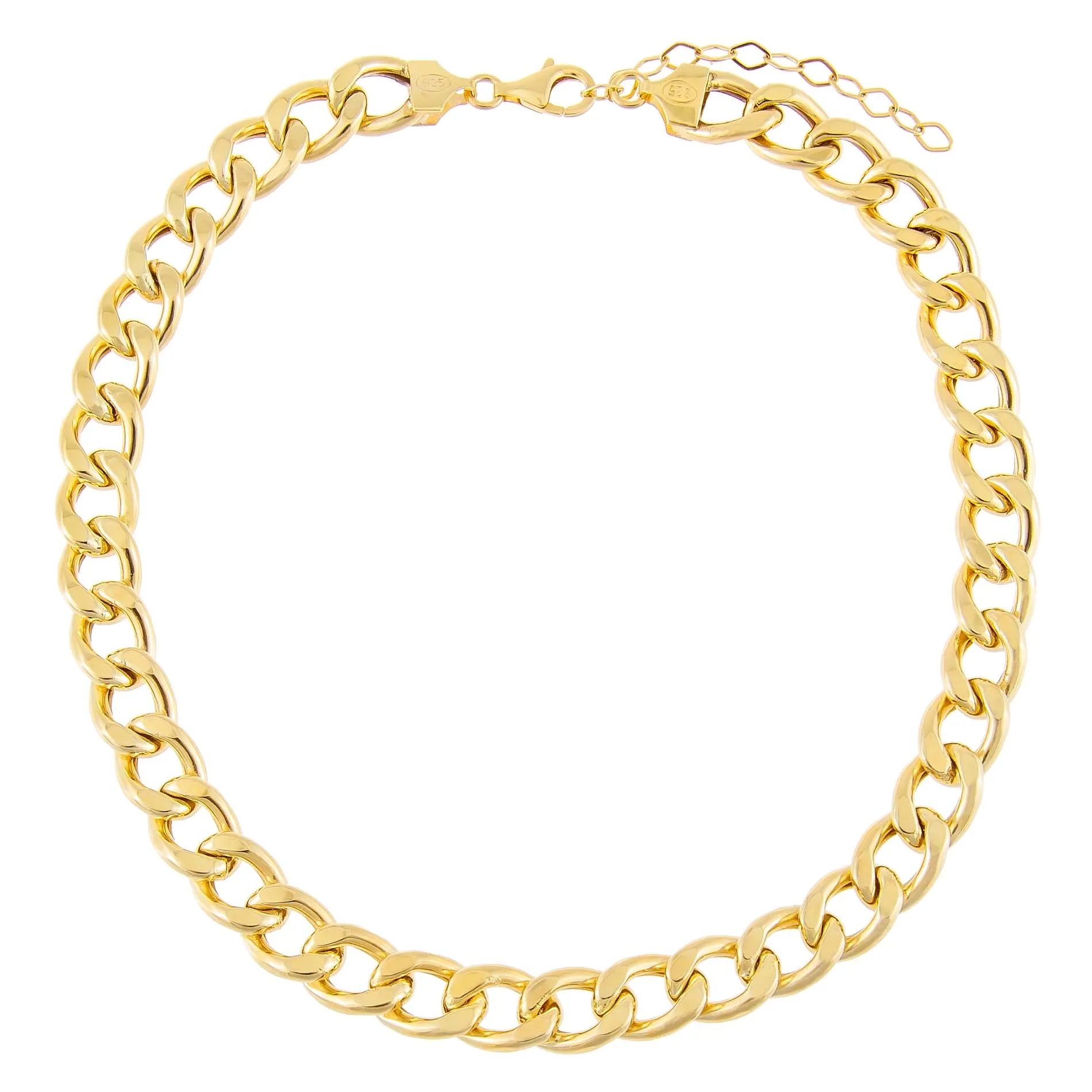 Hollow Chunky Curb Chain Choker sold by Adina Eden's product image thumbnail 3