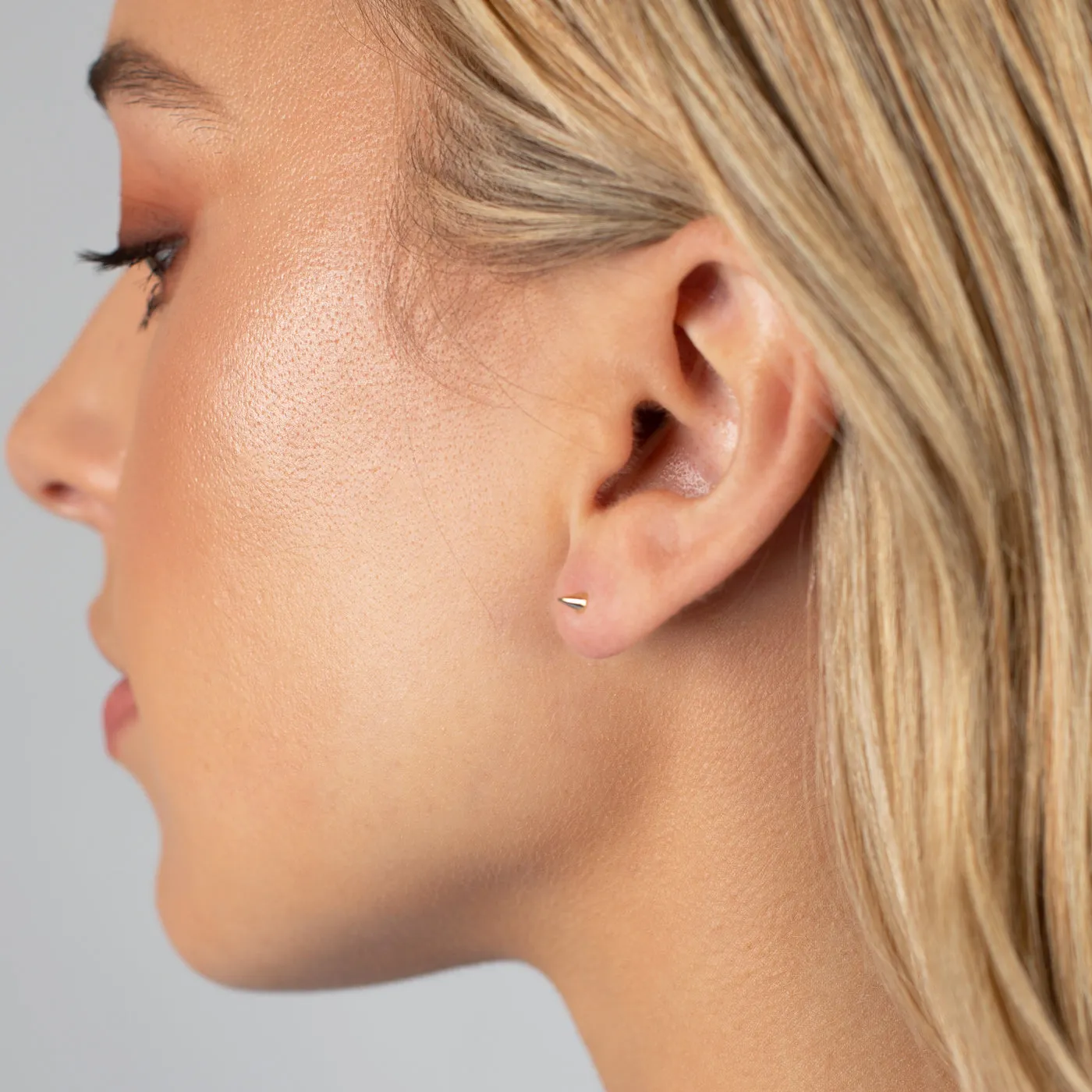 Solid Spike Threaded Stud Earring 14K sold by Adina Eden's product image thumbnail 2