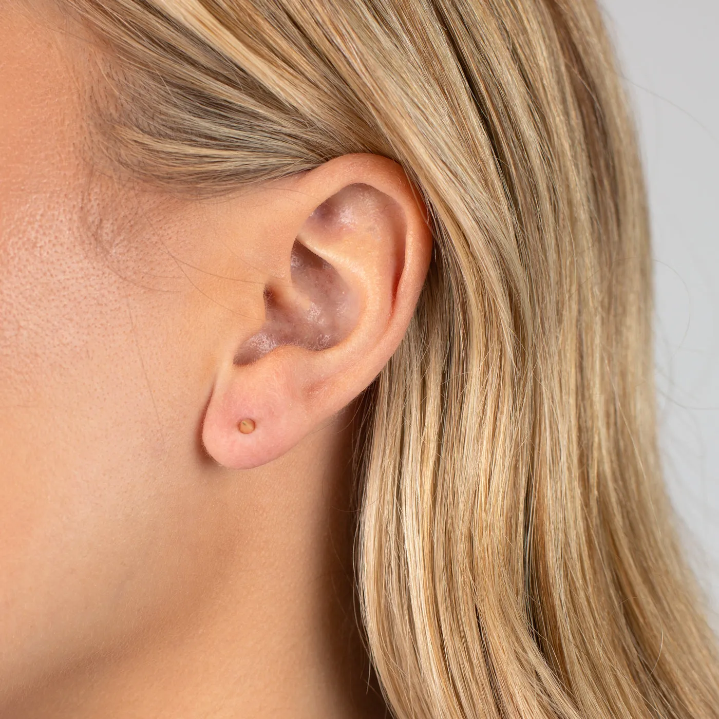 Solid Spike Threaded Stud Earring 14K sold by Adina Eden's product image thumbnail 3