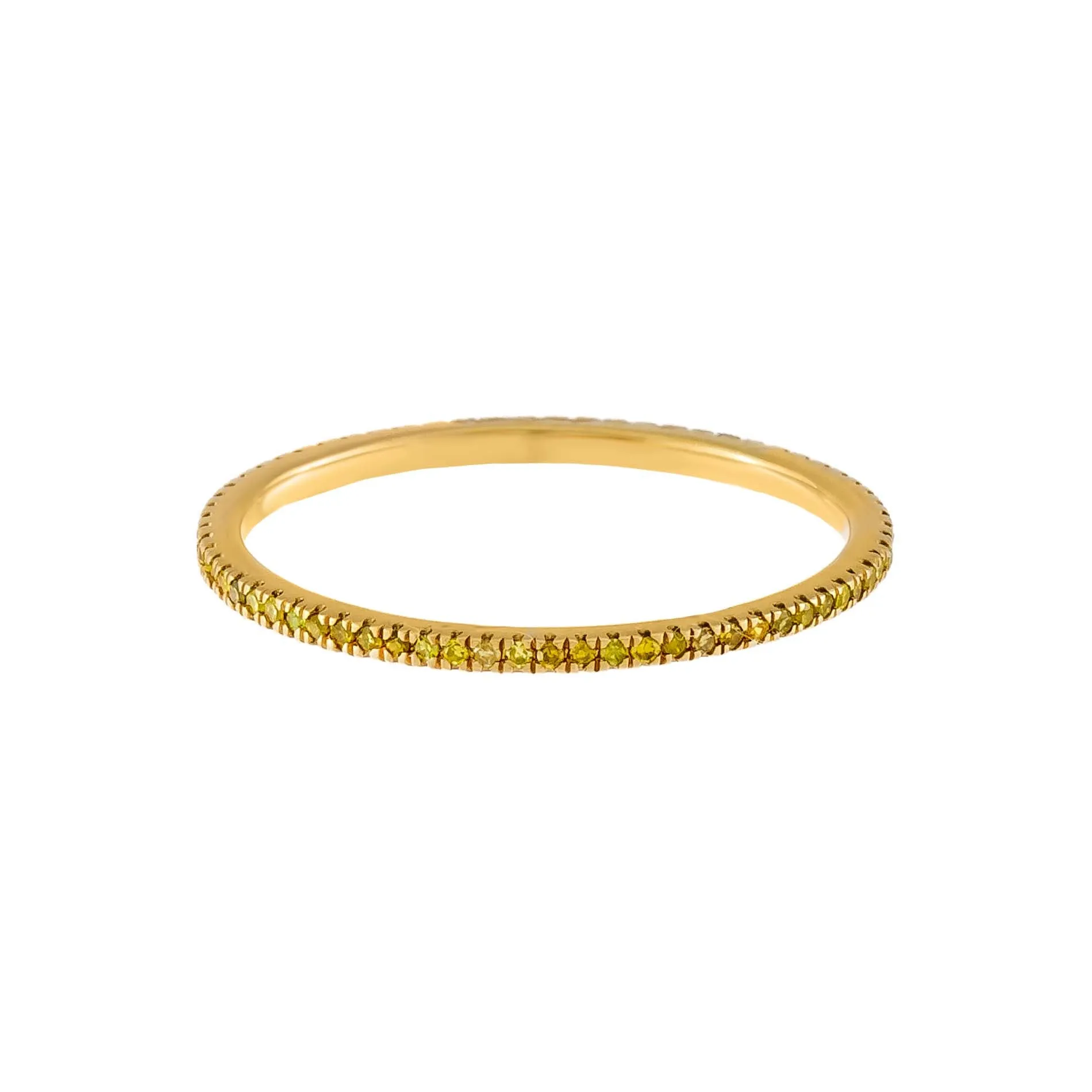 Yellow Topaz Eternity Band 14K sold by Adina Eden's product image thumbnail 3
