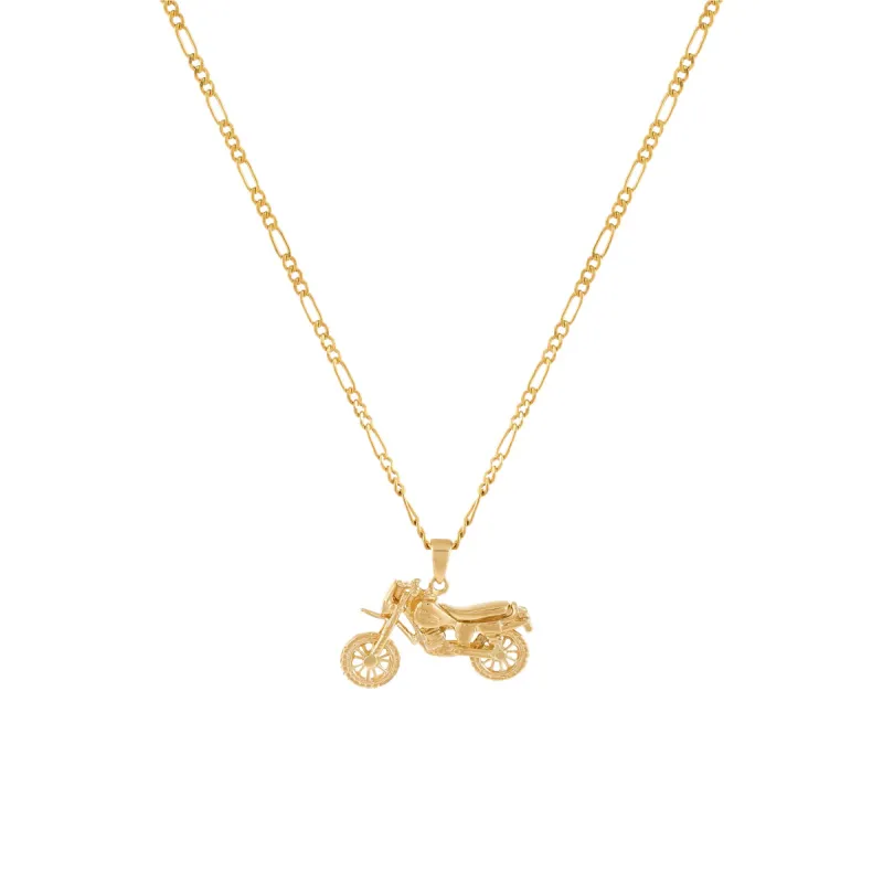 Motorcycle Necklace 14K sold by Adina Eden's