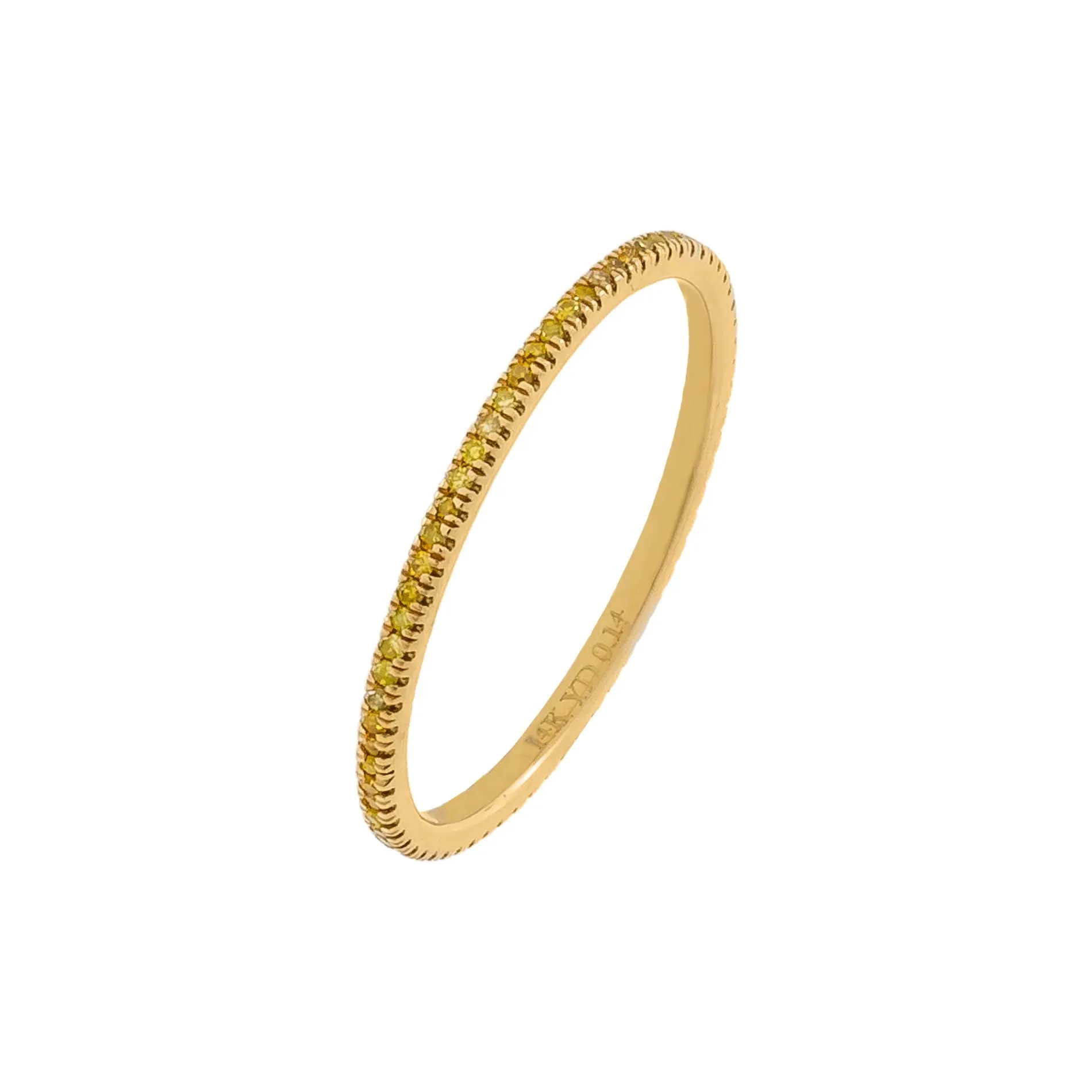 Yellow Topaz Eternity Band 14K sold by Adina Eden's