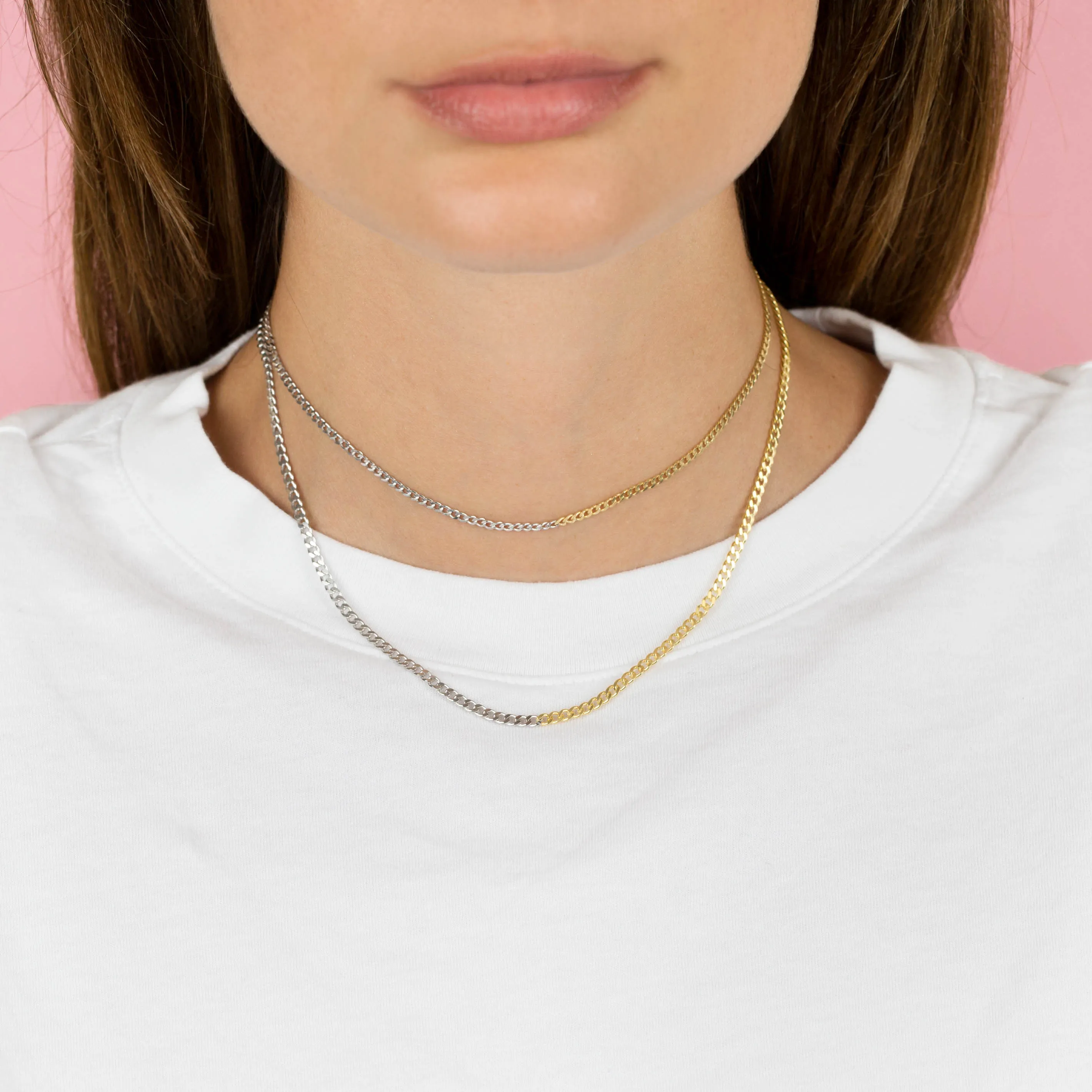 Two Tone Flat Curb Choker sold by Adina Eden's product image thumbnail 2