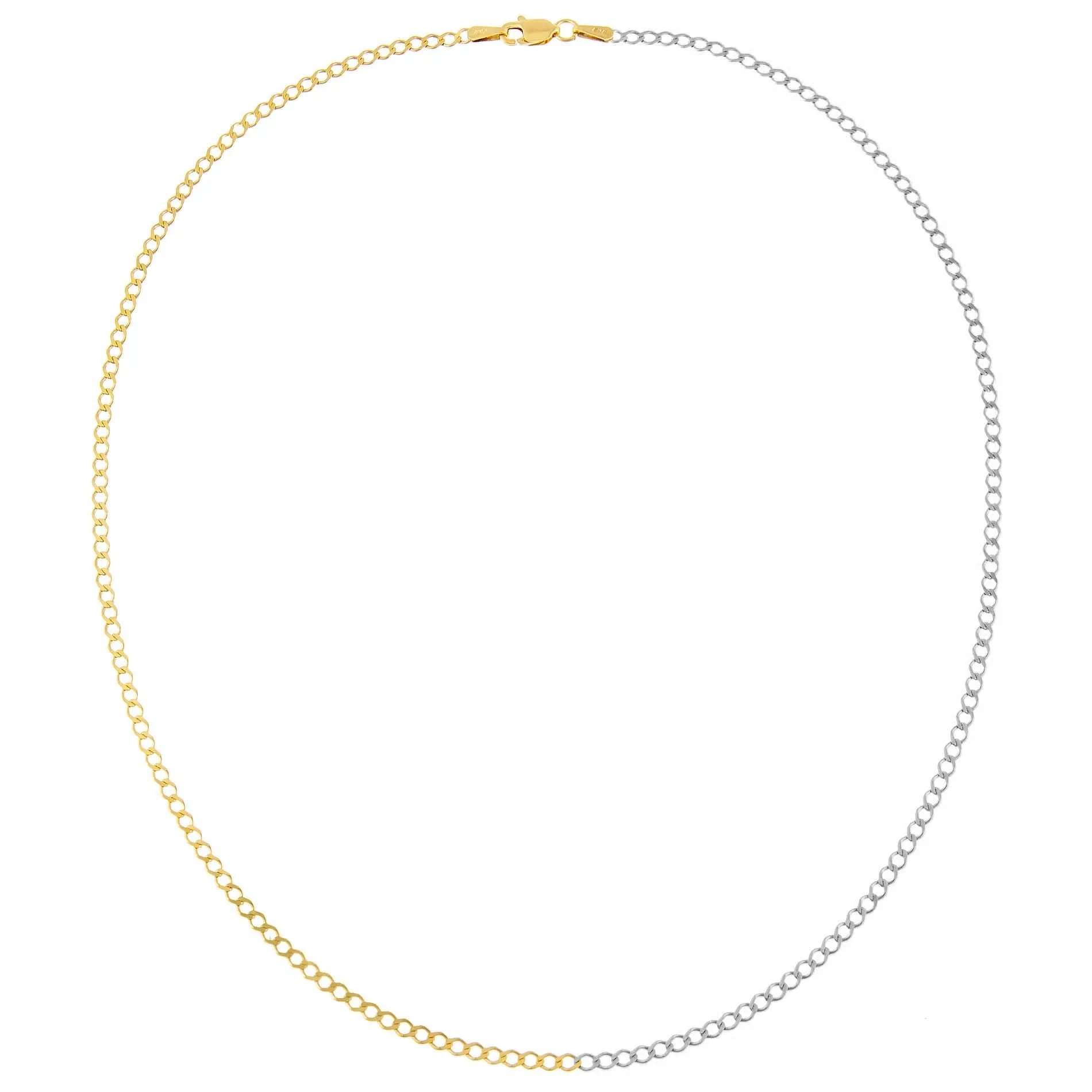 Two Tone Flat Curb Choker sold by Adina Eden's product image thumbnail 3