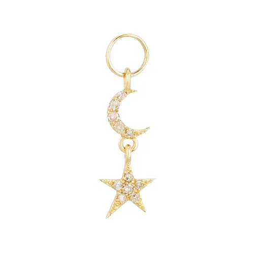 Diamond Celestial Charm 14K sold by Adina Eden's