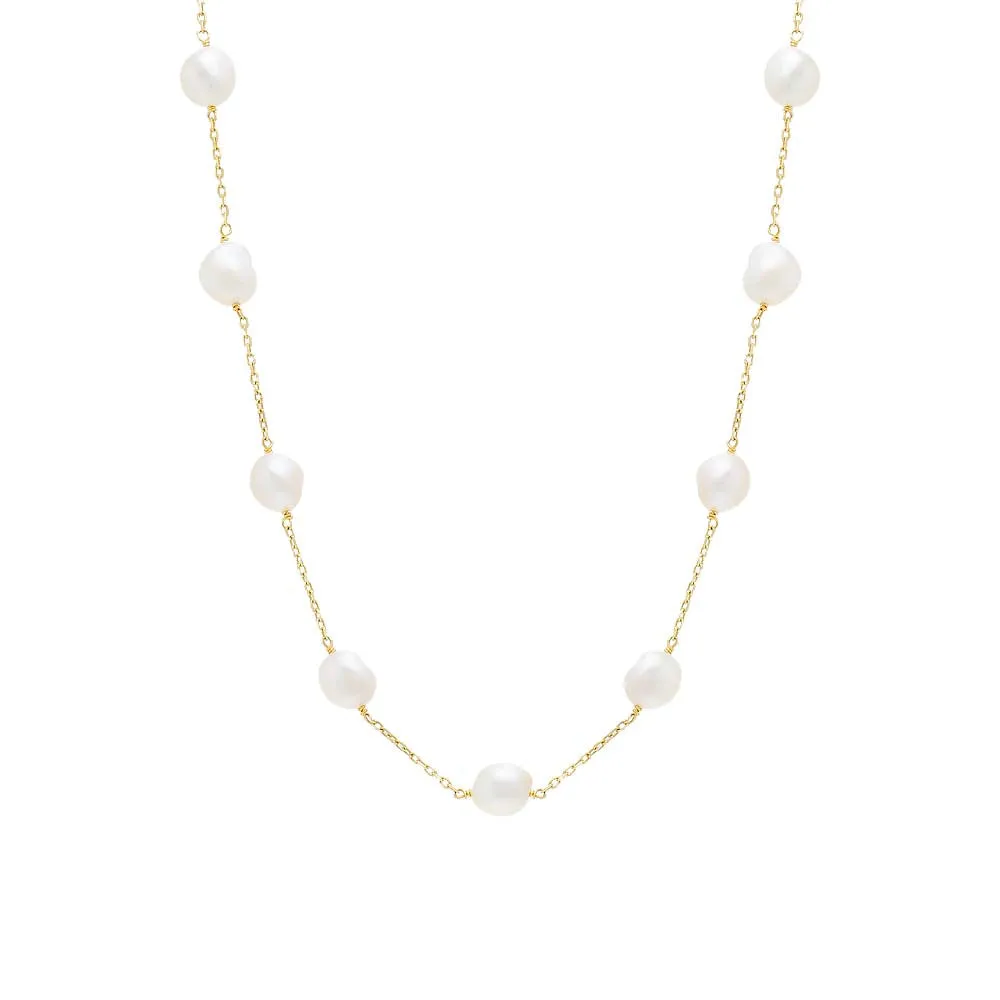 Large Pearl Chain Necklace sold by Adina Eden's