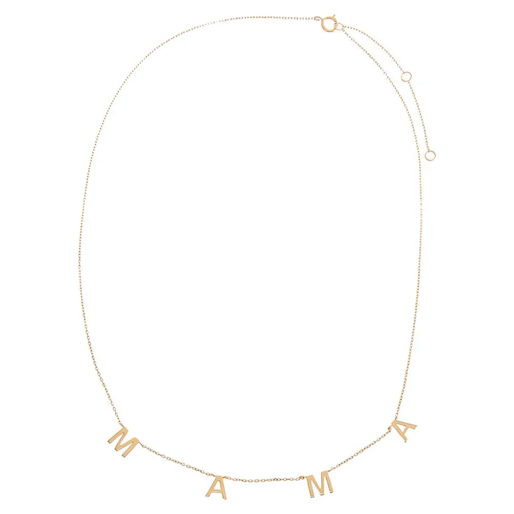 Tiny Solid Scattered Mama Necklace 14K sold by Adina Eden's product image thumbnail 2