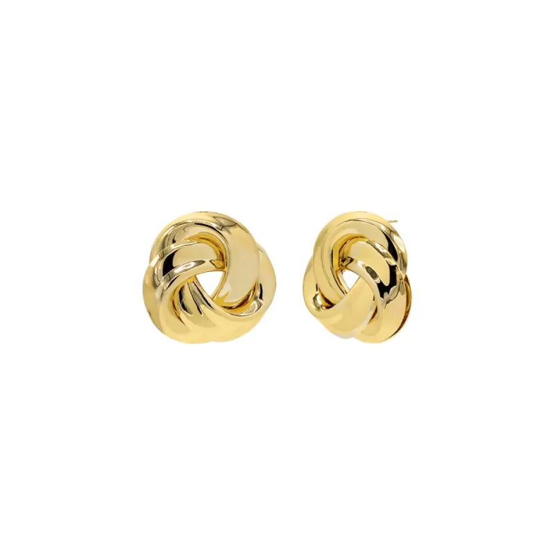 Solid Large Love Knot Stud Earring sold by Adina Eden's