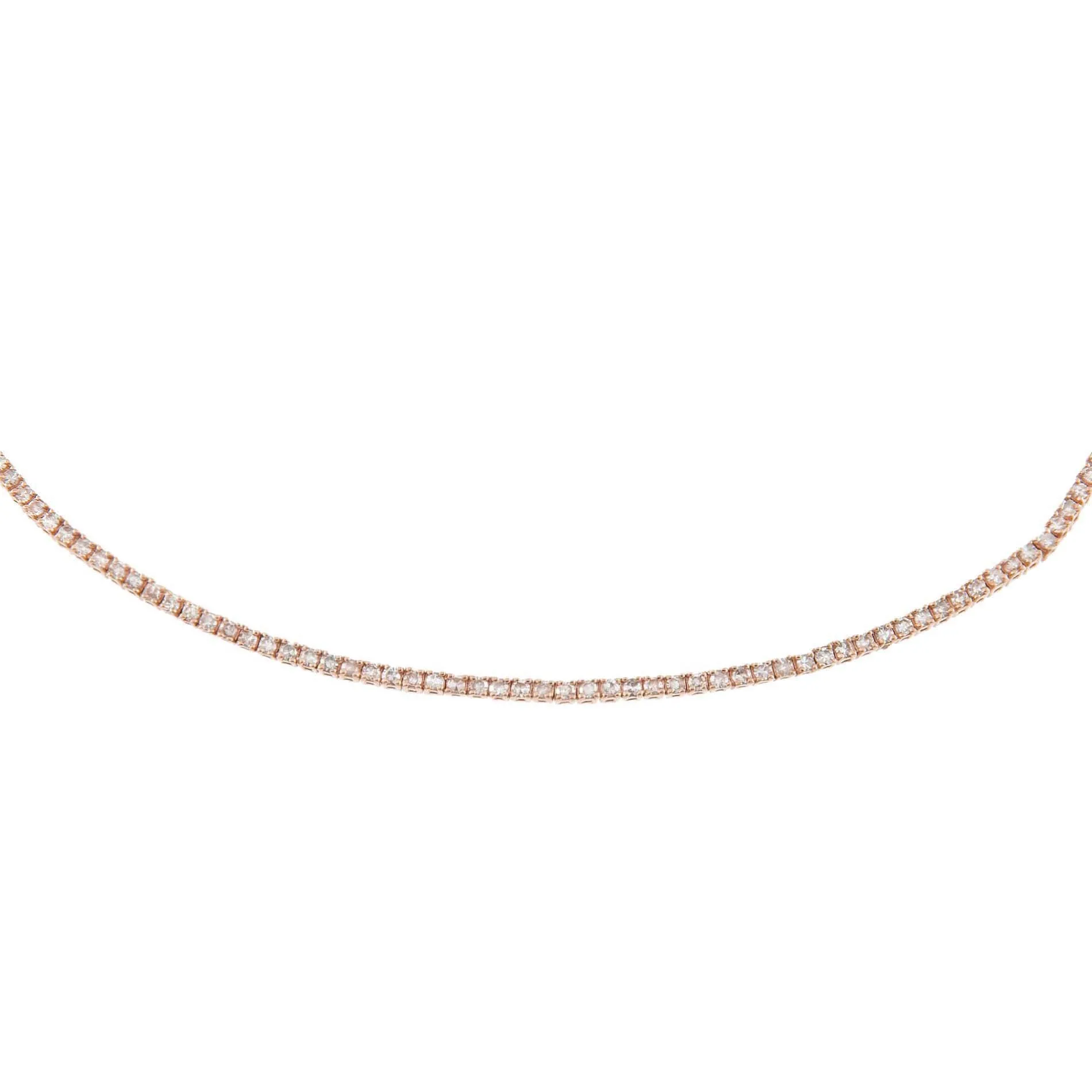 Diamond Thin Tennis Choker 14K sold by Adina Eden's product image thumbnail 5