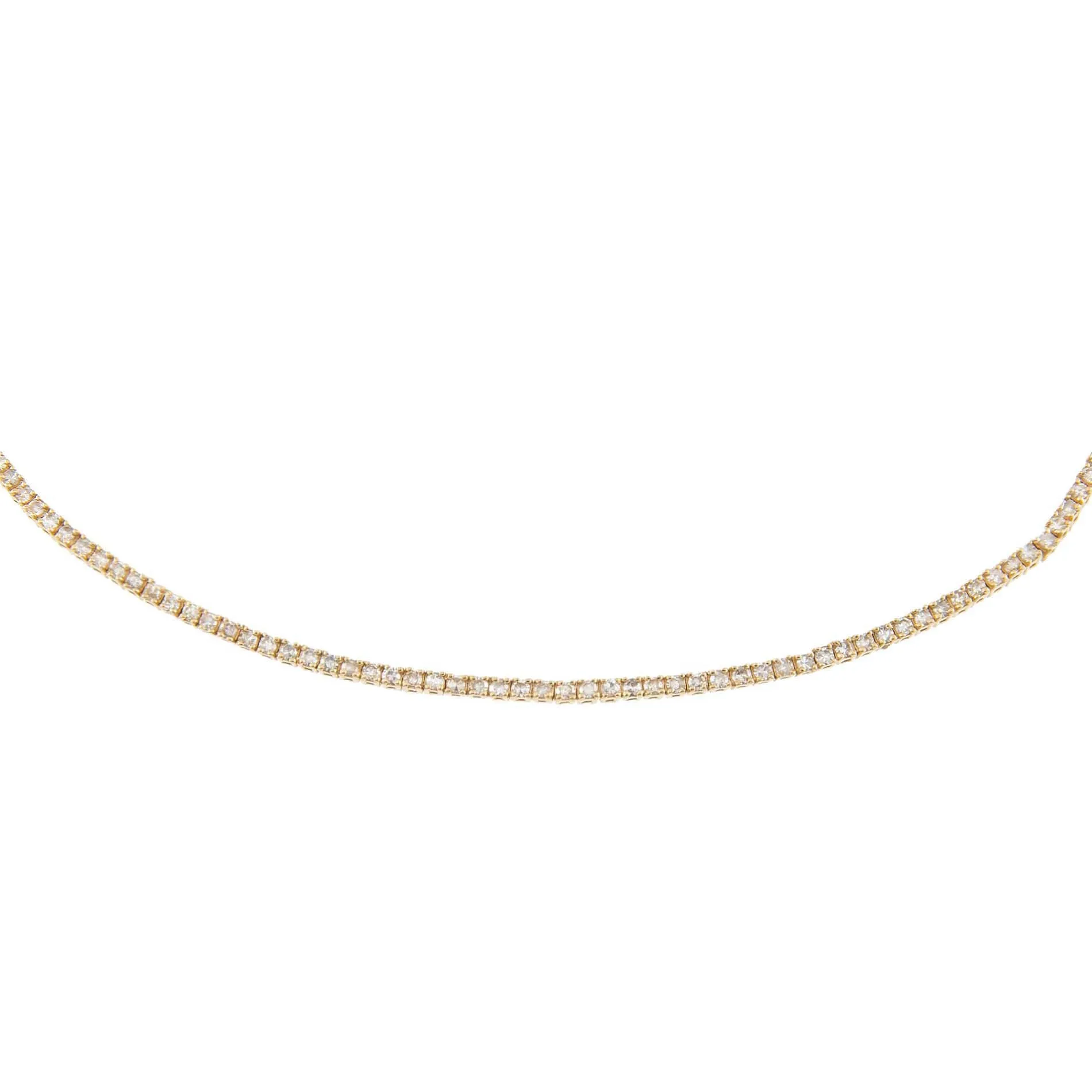 Diamond Thin Tennis Choker 14K sold by Adina Eden's product image thumbnail 3