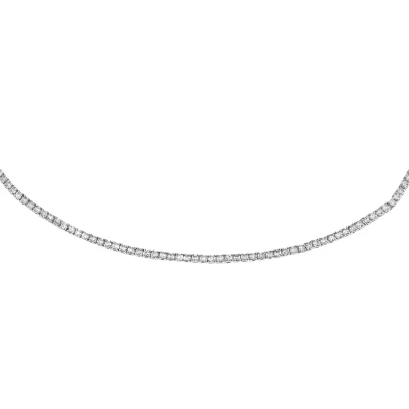 Diamond Thin Tennis Choker 14K sold by Adina Eden's