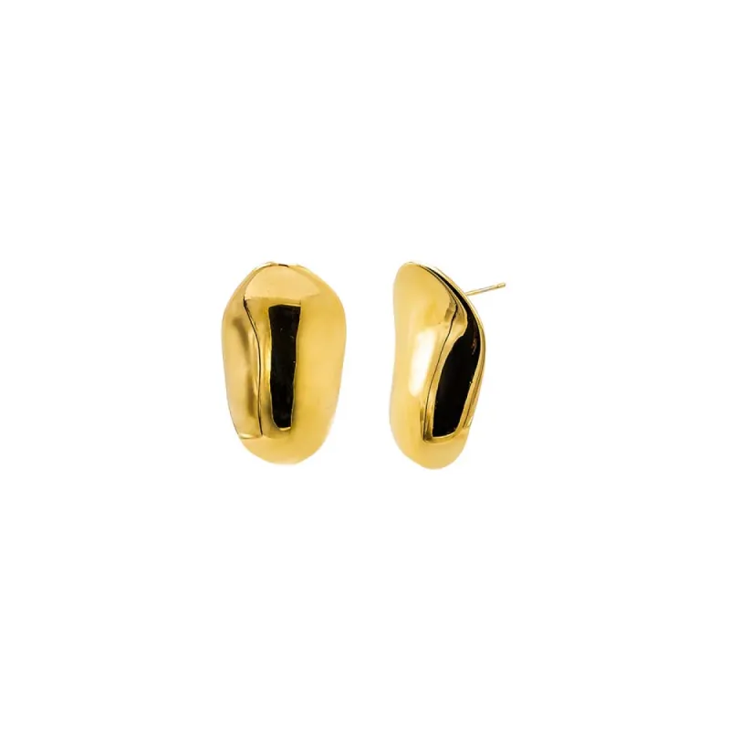 Solid Pebble Stud Earring sold by Adina Eden's