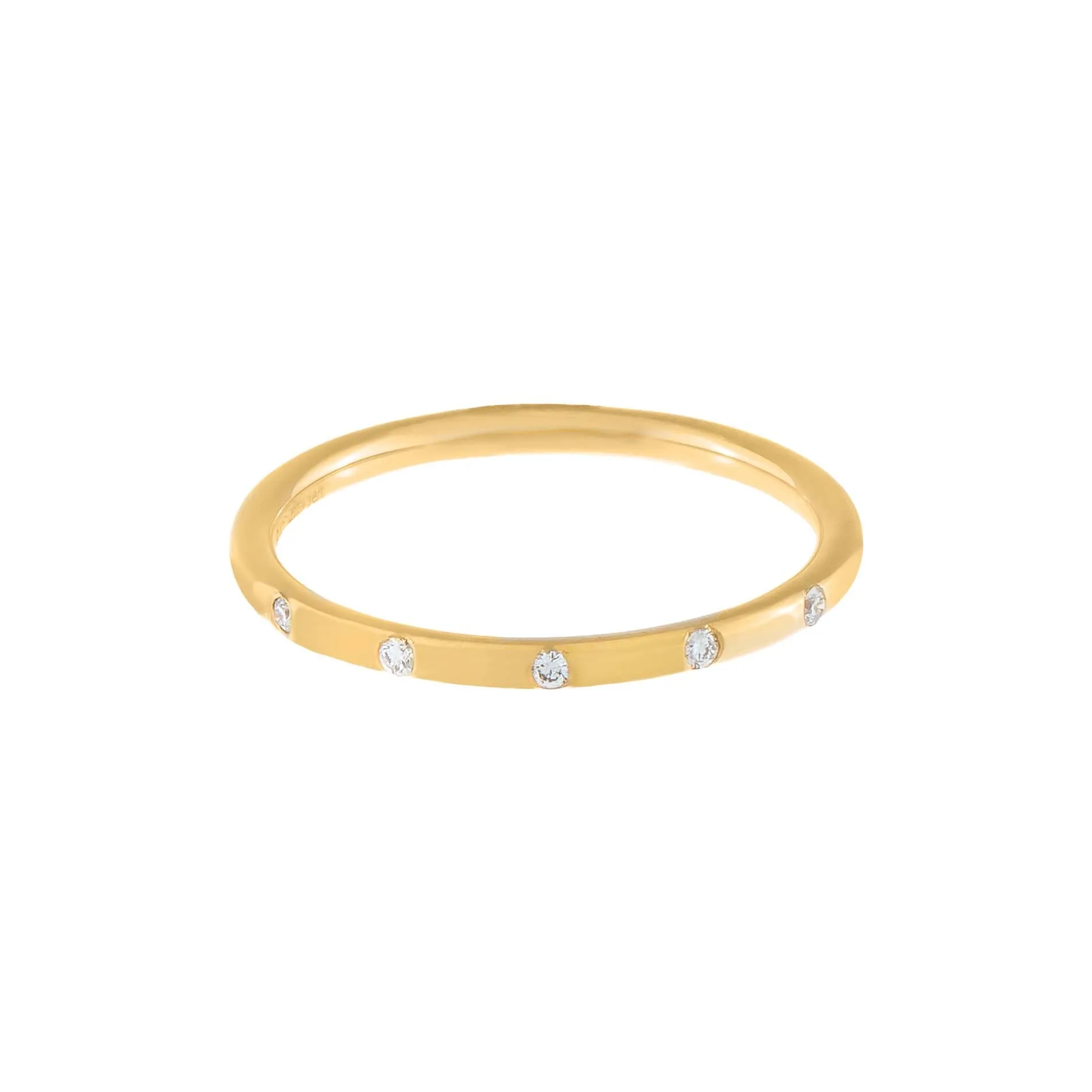 Multi Diamond Dainty Band 14K sold by Adina Eden's product image thumbnail 2