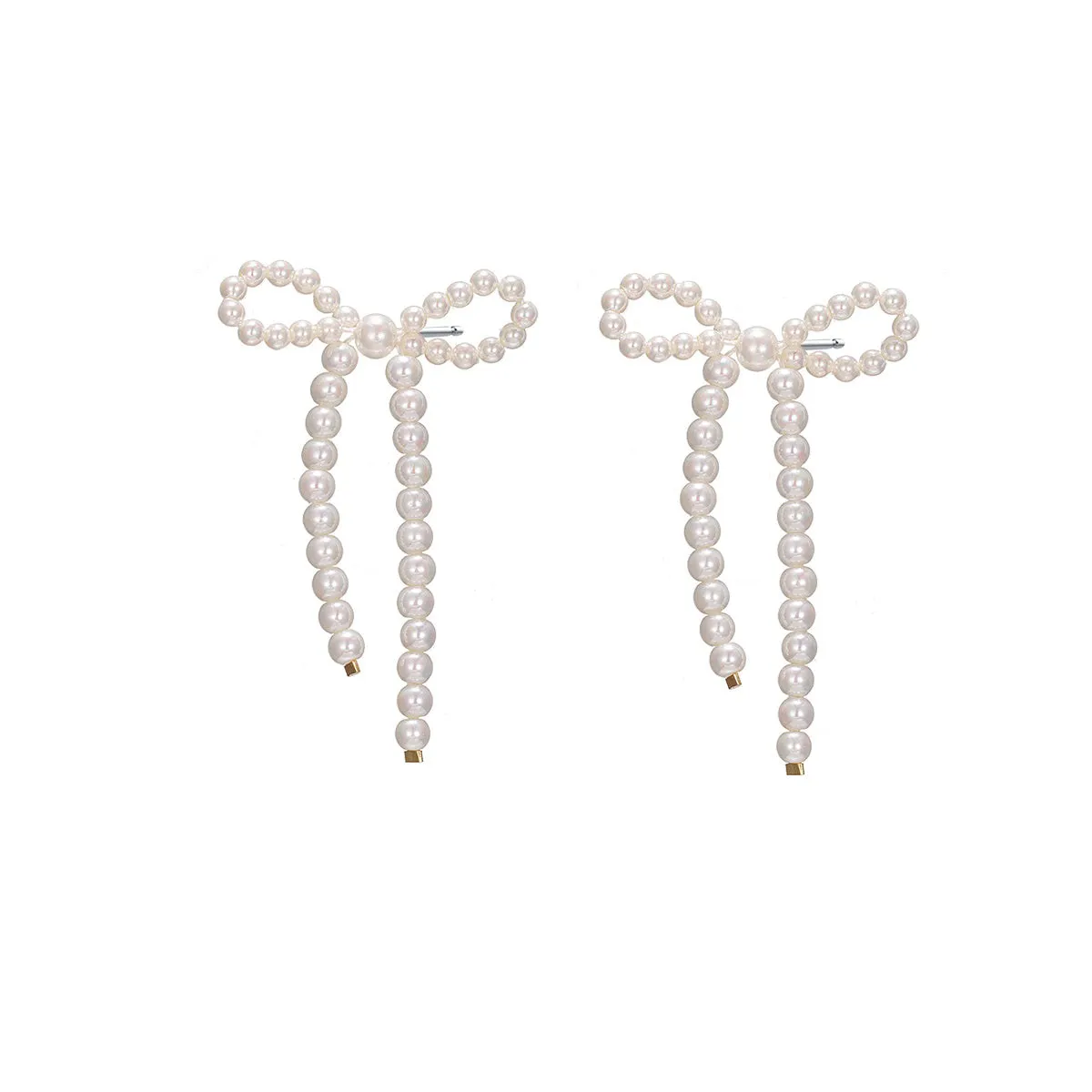 Pearl Beaded Drop Stud Earring sold by Adina Eden's